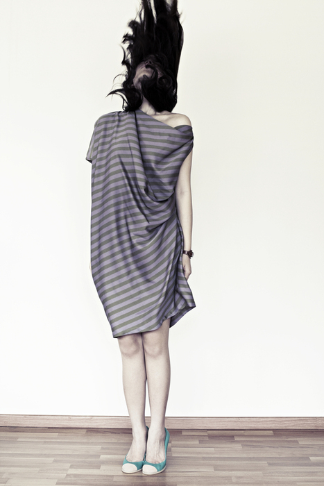Himma asymmetrical dress with The J.Myers Company for nana & bird conway cuff.