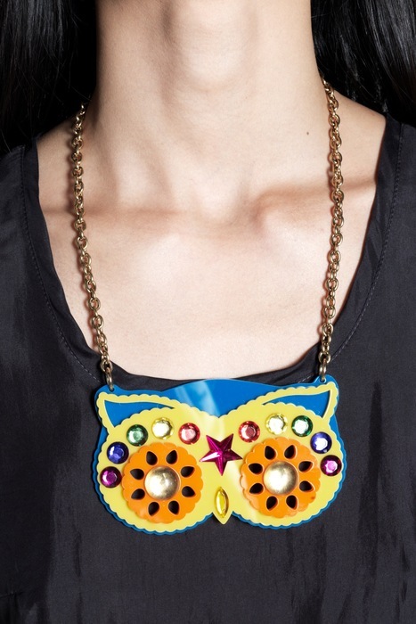 Tatty Devine Gem Owl necklace